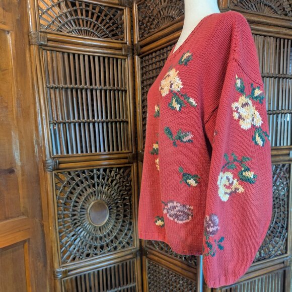 EDDIE BAUER - Sweater - Cotton - VTG - XL - Picture 4 of 10